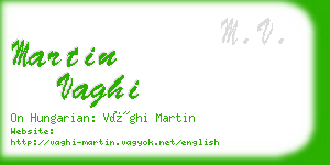 martin vaghi business card